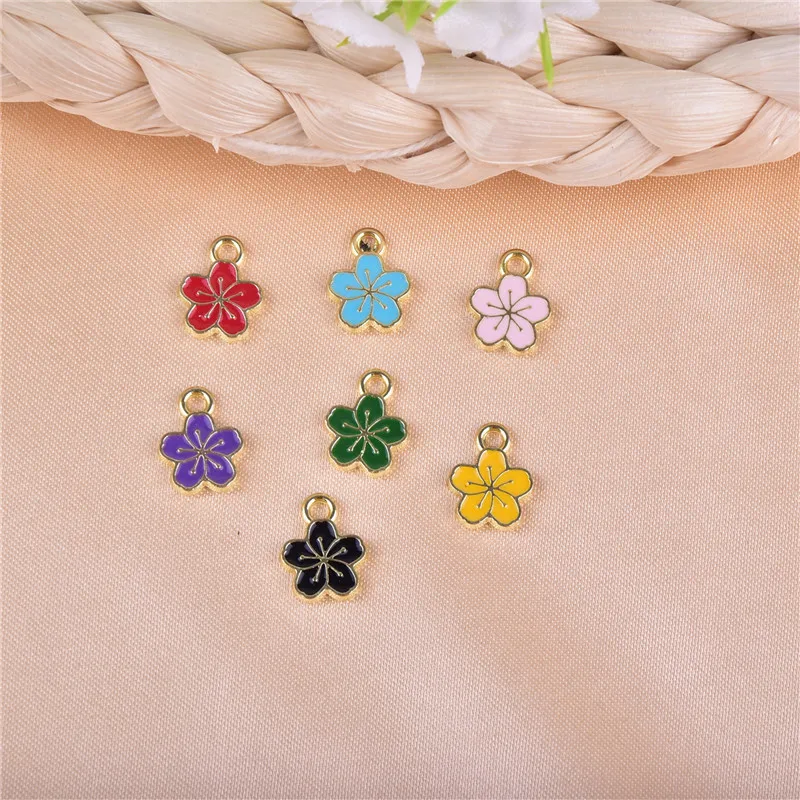 Mix 20 шт./упак. металлические подвески с цветами для серег брелок DIY
