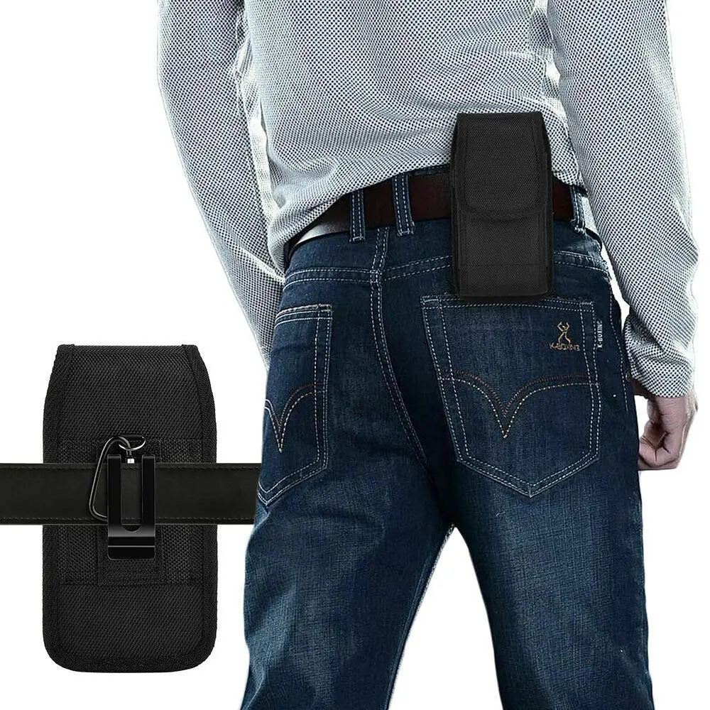 Тканевый чехол для мобильного телефона из ткани Оксфорд с карабином