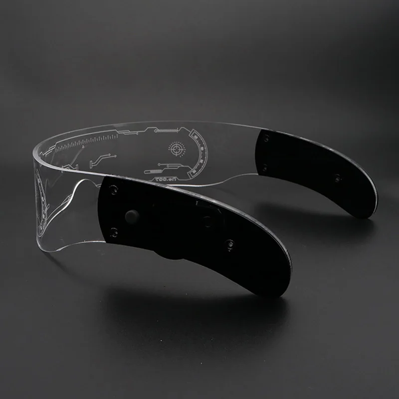 

Luminous Sunglasses Vintage Punk Goggles Men Women Fashion Party Christmas Colorful Light Up Glasses Shades UV400