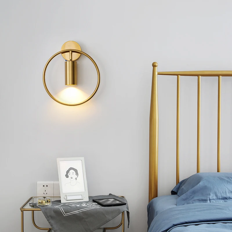 

Post Modern LED Luxury Wall Lamp 5W GU10 AC95-260V Ling Room Bedroom Bedside Wall Fixtures Lighting Indoor