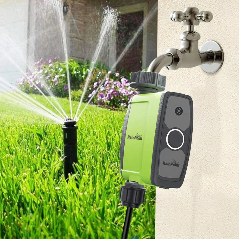 

WIFI Automatic Garden Tap Irrigation Watering Timer Faucet Time Control Meter Irrigation Waterproof Soil Tester Moisture Sensor