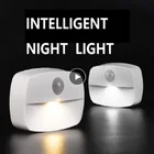 Беспроводной светодиодный ночсветильник с пассивным инфракрасным датчиком движения, освещение для коридора, чулана, лестницы, комнаты, лампы для дома, с ИК технологией, включают свет при движении