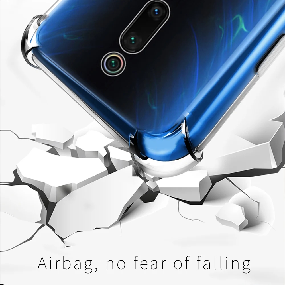 Luxury Couple Style Airbag shell Clear Phone Cover for xiaomi redmi 7 note7 7a note pro Soft TPU Transparent Shockproof case | Мобильные