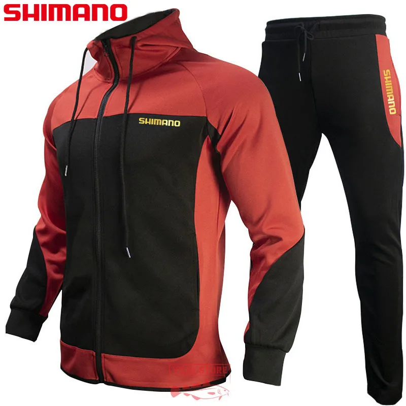 

Новый рыболовный костюм SHIMANO для активного отдыха, походов, отдыха, спортивный костюм с длинным рукавом, весна-осень, мужская одежда с капюшо...