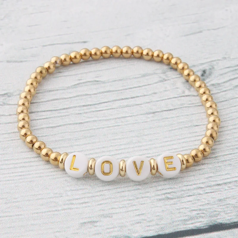 Женский браслет с надписью NeeFu WoFu мягкий из нержавеющей стали пресноводным