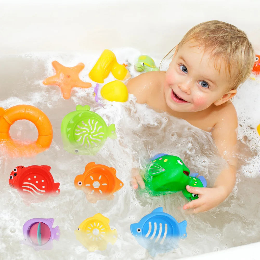 

6pcs Funny Kids Nesting Stacker Cup Useful Bathing Educational Plaything