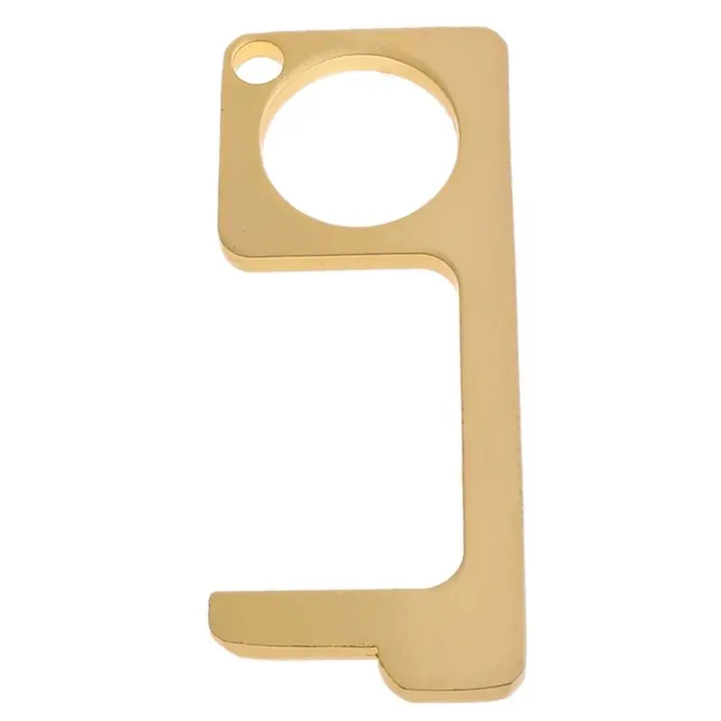 

CPDD открытая дверь вспомогательный портативный нулевой сенсорный помощник Безопасность Бесконтактный латунный брелок