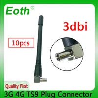 eoth 10pcs 3g 4g lte antenna 3dbi sma male connector plug antenne router external repeater wireless modem antene