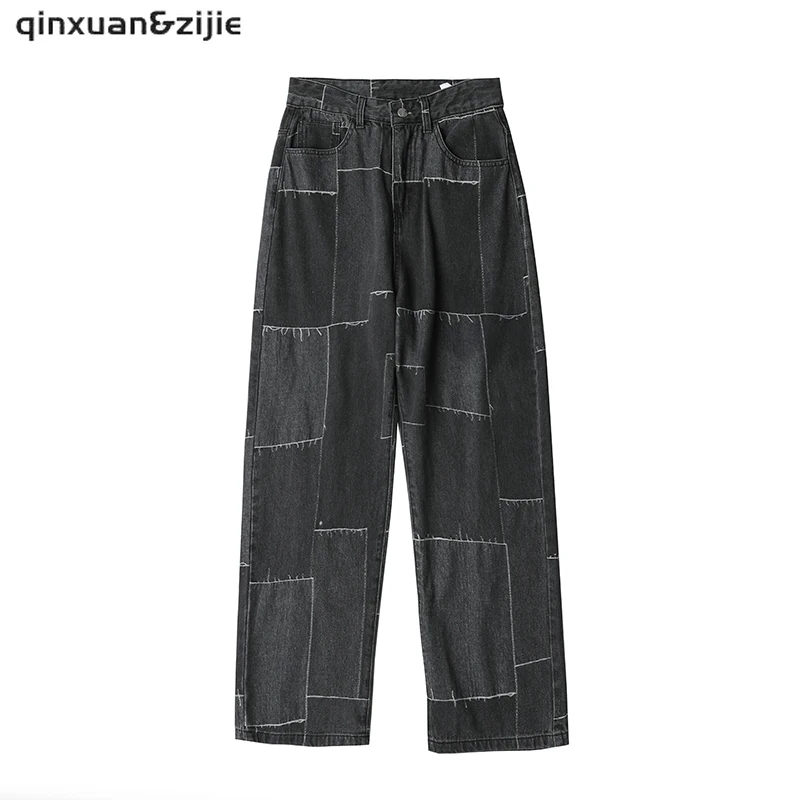 

New Loose Men Jeans Male Trousers Streetwear Simple Design High Quality All-match Students Daily Casual Straight Denim Pants