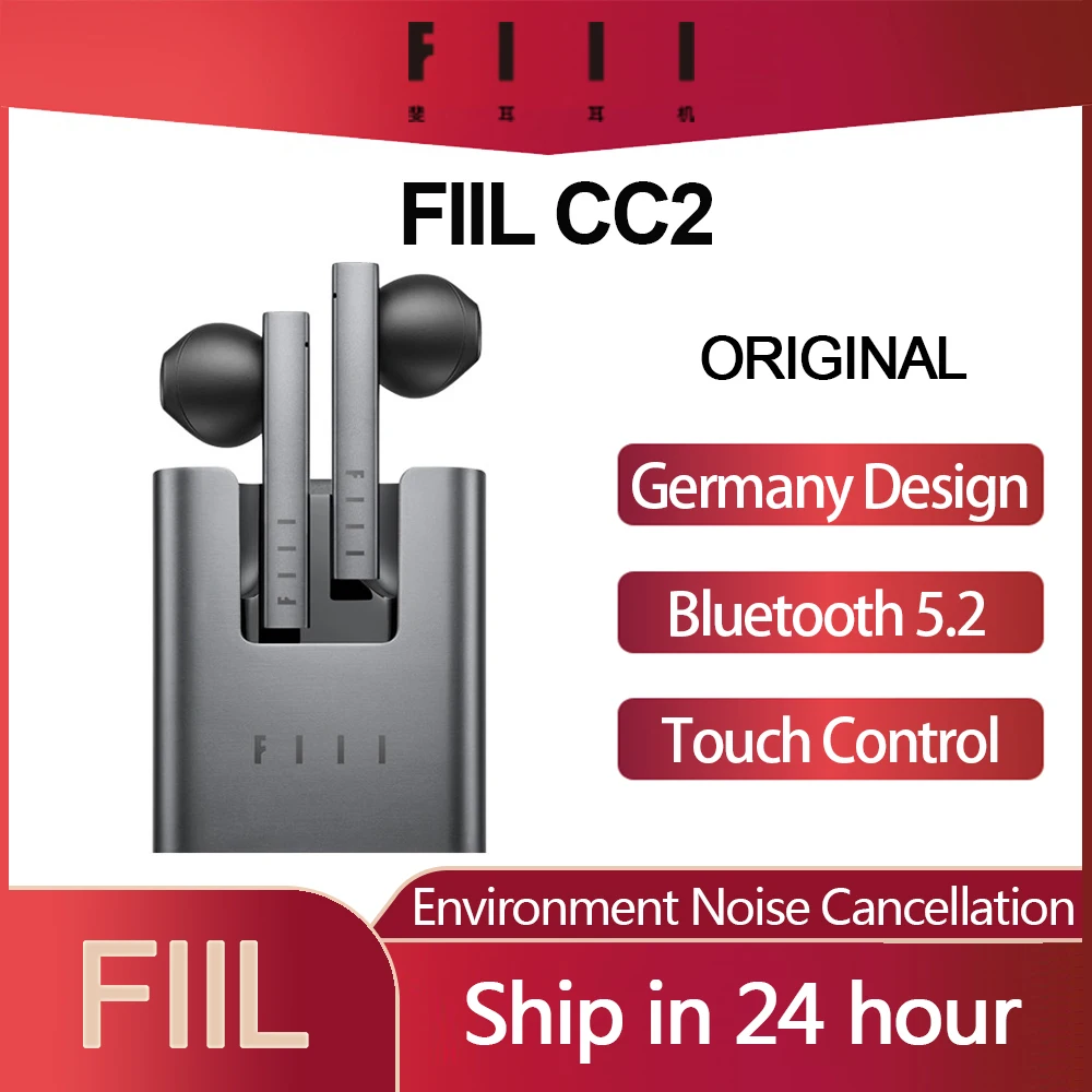 

Новые беспроводные наушники FIIL CC2 с Bluetooth 5,2, спортивные наушники с шумоподавлением и вызовом ENC, игровая гарнитура TWS, бесплатная доставка