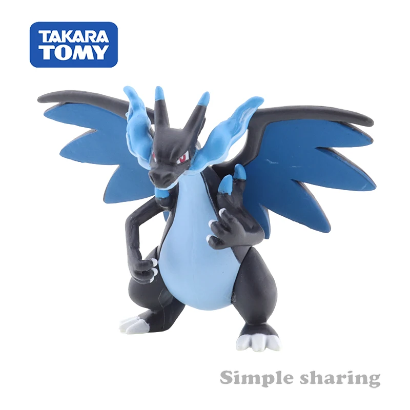 Takara Tomy Покемон Аниме Пикачу монклель MS-51 Mega Charizard X -EX фигурка Монстр Коллекция