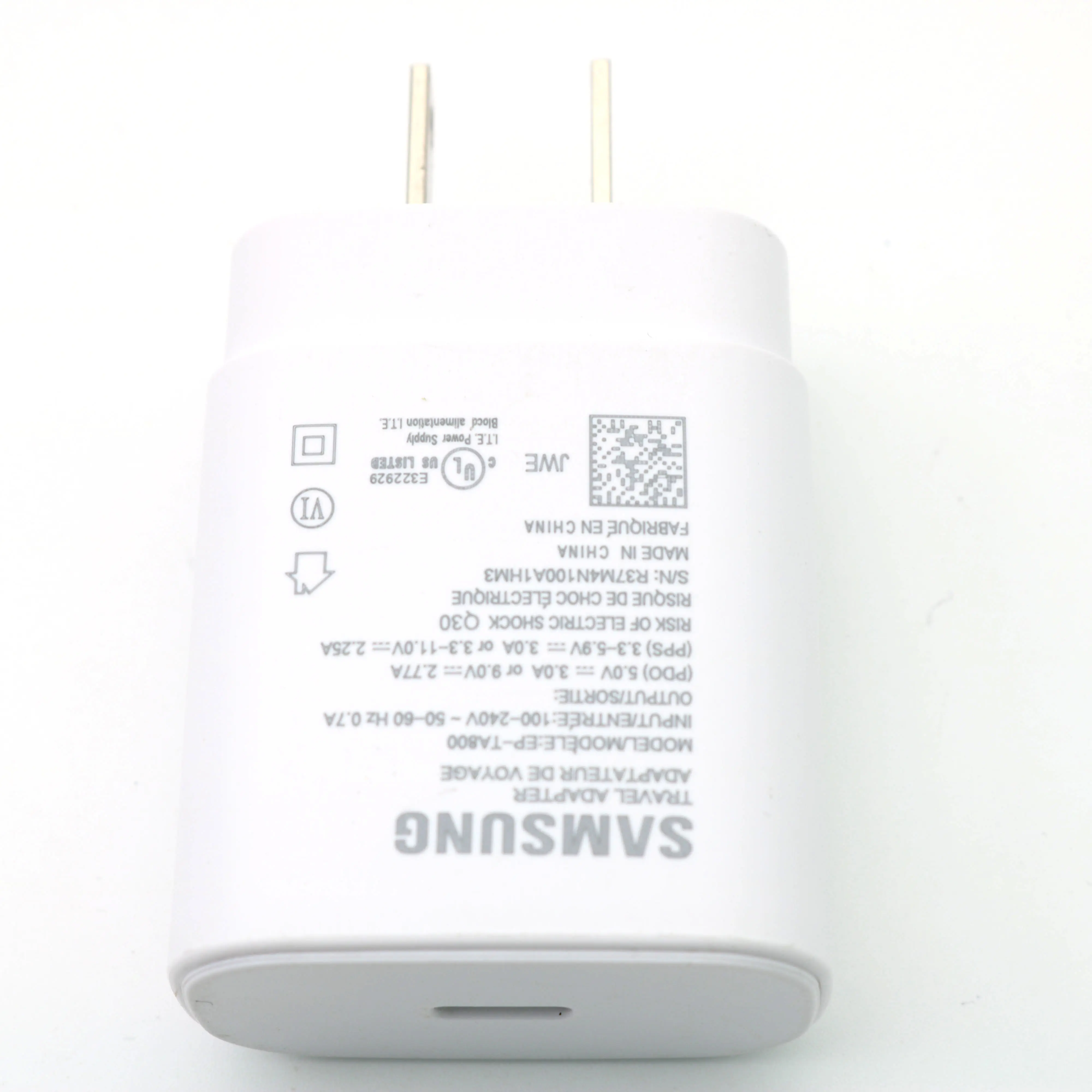 Samsung Note10 25 Вт супер быстрое зарядное устройство для путешествий Usb PD PSS быстрая