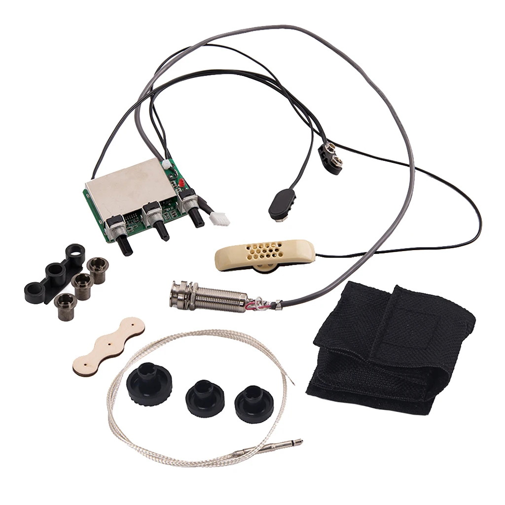 

Sound Hole Active Piezo Pickup EQ Preamp System for Acoustic Guitar