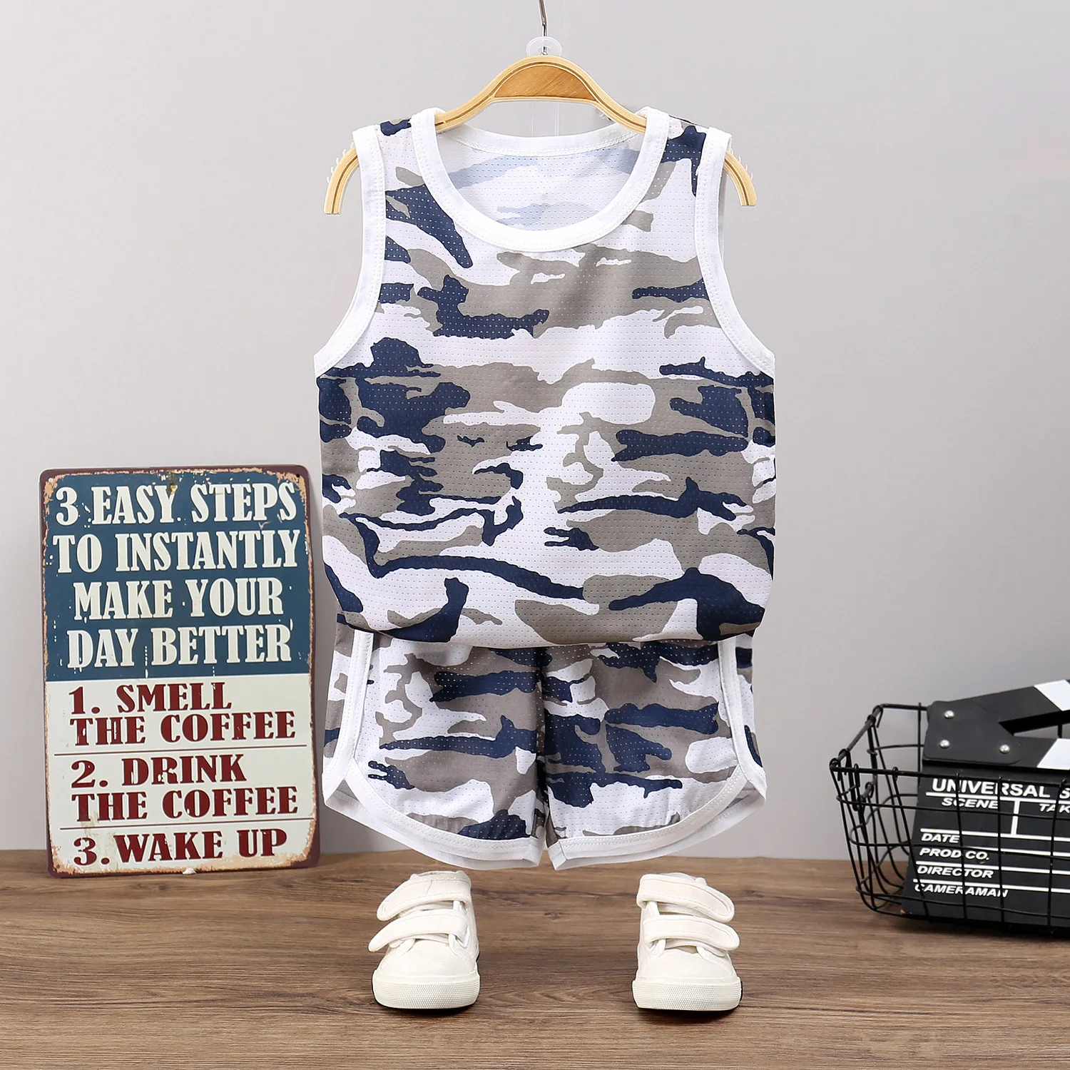 

Baby Summer Clothes Children Shorts Girls Fashion Print T-shirts Sports Boy Training Suits Set Kids Clothing Tracksuit Sports