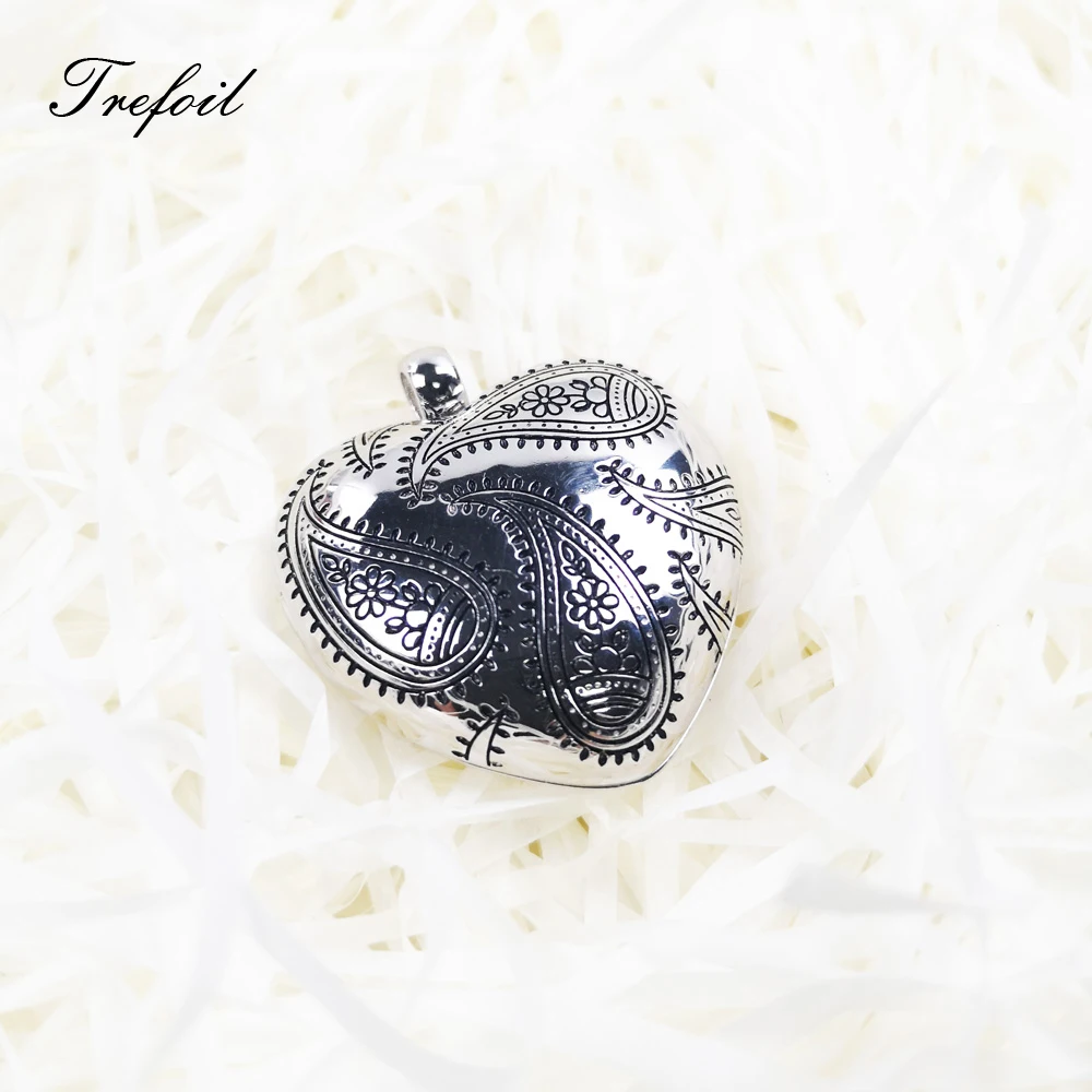 925 Стерлинговое Серебро кулон в форме сердца открытое ожерелье 2021 новые