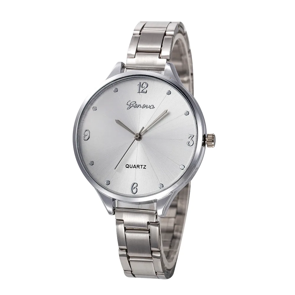 

Fashion 2020 Women Crystal Stainless Steel Analog Quartz Wrist Watch Wristwatch Clock Gift watches woman clock Valentine Gift#5