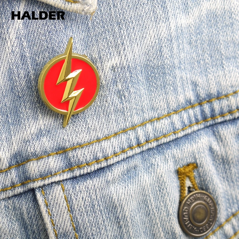 BR0057 HALDER The Flash капитан Марвел модные ювелирные изделия Броши Булавки на лацкан сумка значок для рюкзака аксессуар подарок украшение одежды