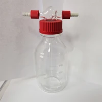 screw mouth bottle washing gl45 glass bottle washing buffer bottle teflon sealed 250 500ml bottle washing