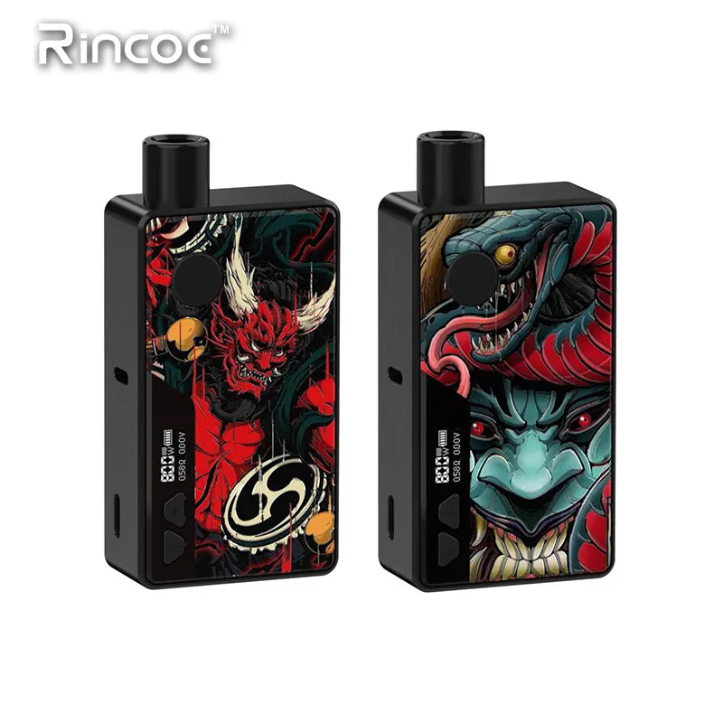 Электронная сигарета Rincoe Manto AIO 80 Вт вейп Pod Kit с одним аккумулятором 18650 емкость 3