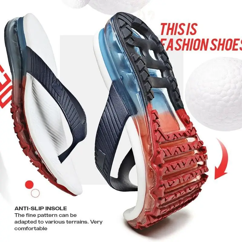 Шлепанцы мужские с воздушной подушкой пляжные сандалии дизайнерские