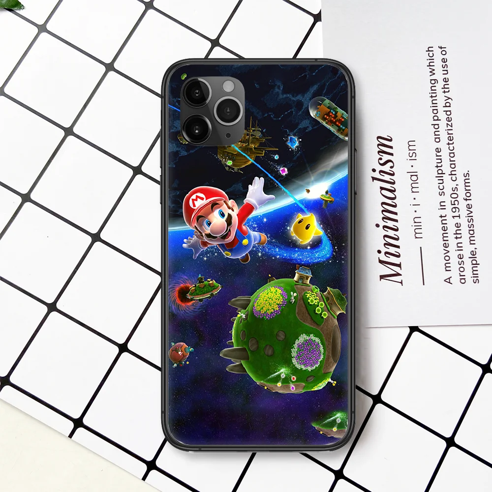 

Japanese Super Mario Game Phone Case Cover For Iphone 5 5S 6 6S PLUS 7 8 11 12 Mini X XR XS PRO SE 2020 MAX black Waterproof