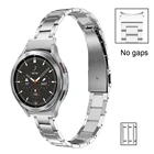 Тонкий ремешок без зазора для samsung galaxy watch 4 calssic band 46 мм 42 мм, тонкий браслет из нержавеющей стали для galaxy watch 4 44 мм 40 мм