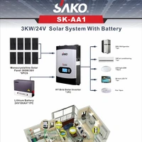 off grid solar system new design high efficiency 3kw 5kw solar power system with panel bracket battery