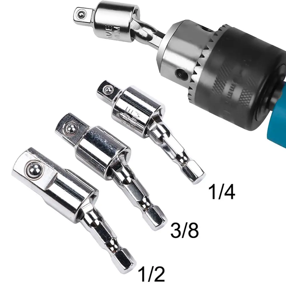 

Electric Wrench Hexagonal Handle to Square Socket Change Over Tool Connecting Rod 40FP19