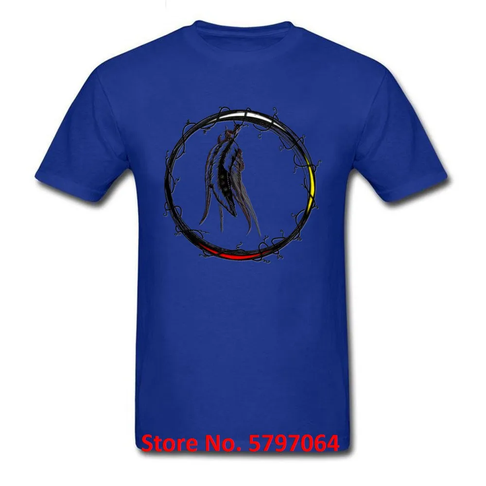 Мужская простая футболка из 100% хлопка в стиле ретро с принтом перьев