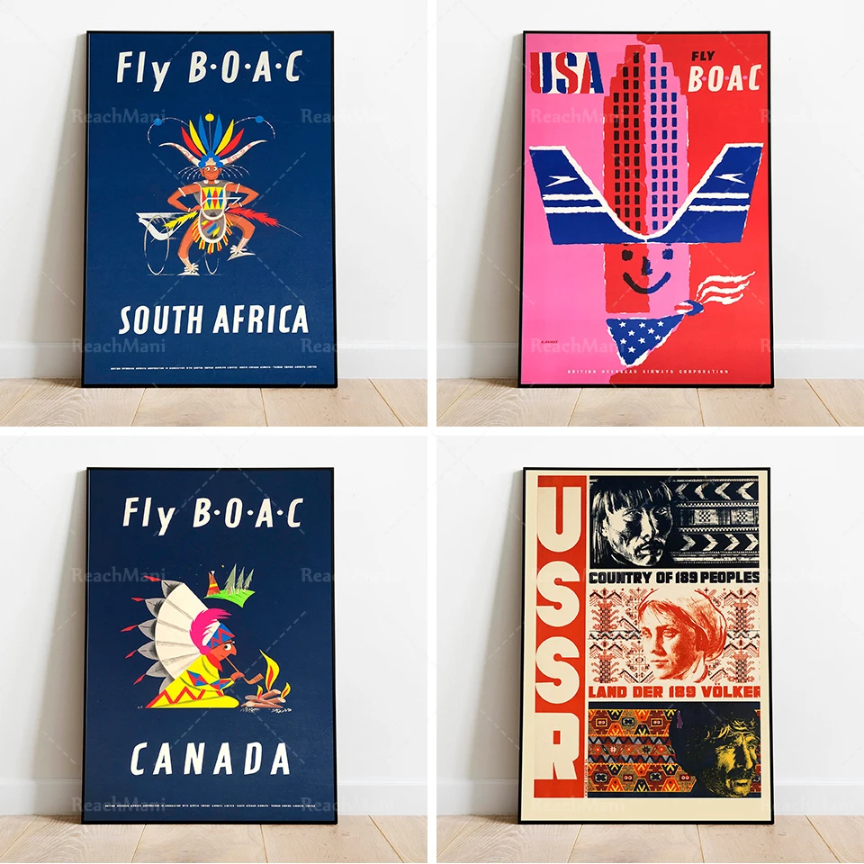 

United States Travel Poster| Vintage Travel Print| USA Wall Art Print| Canvas Print Wall Decor| Print