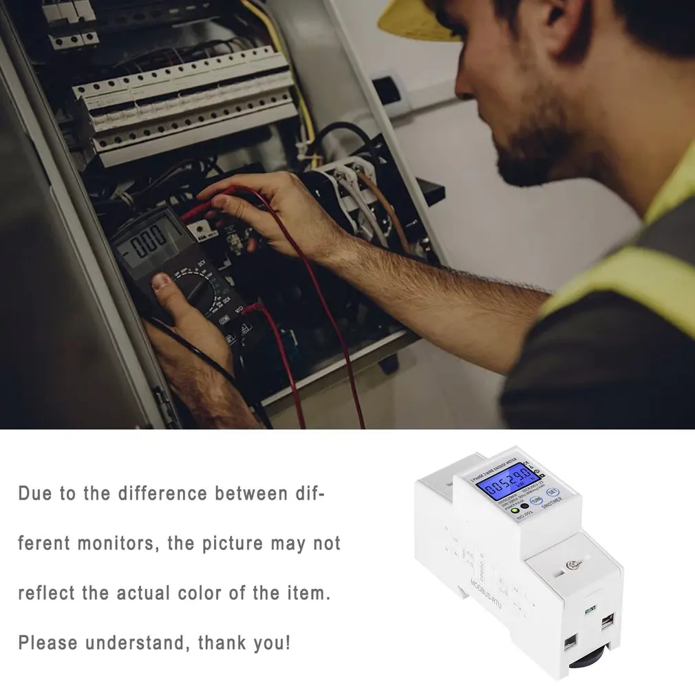 

AC 230V 5-80A DDS529MR High Precision Electric Energy Meter Digital Electricity Consumption Meter With Voltage Current Display