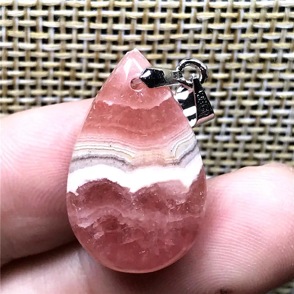 Подвеска из натурального красного родохрозита ювелирные изделия для женщин