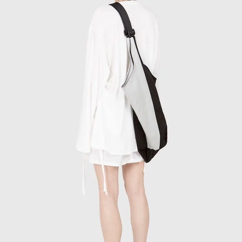 

New Large Casual black white Patchwork Handbags Canvas Bag Stitching Shoulder Portable Diagonal Package For Women