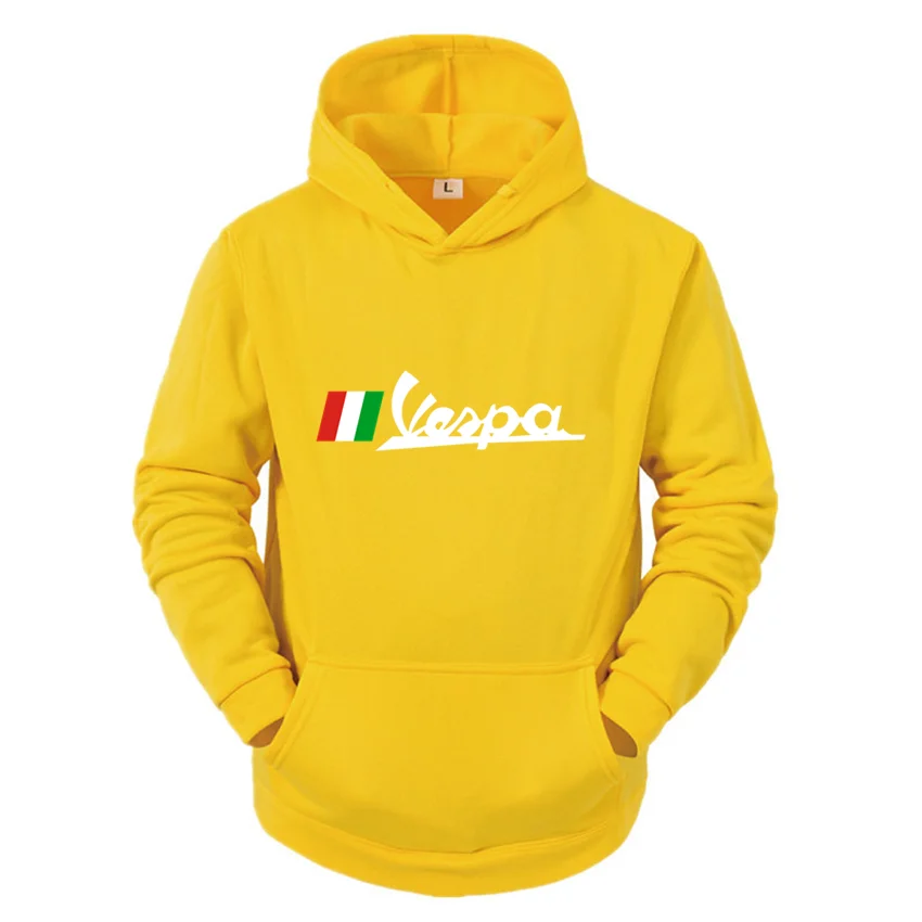 

2021 Spring Autumn New VESPA Logo Printing Men's Hooded Sweater Multicolor Fashion Men's Casual Sweatshirt Asian Size S 3XL