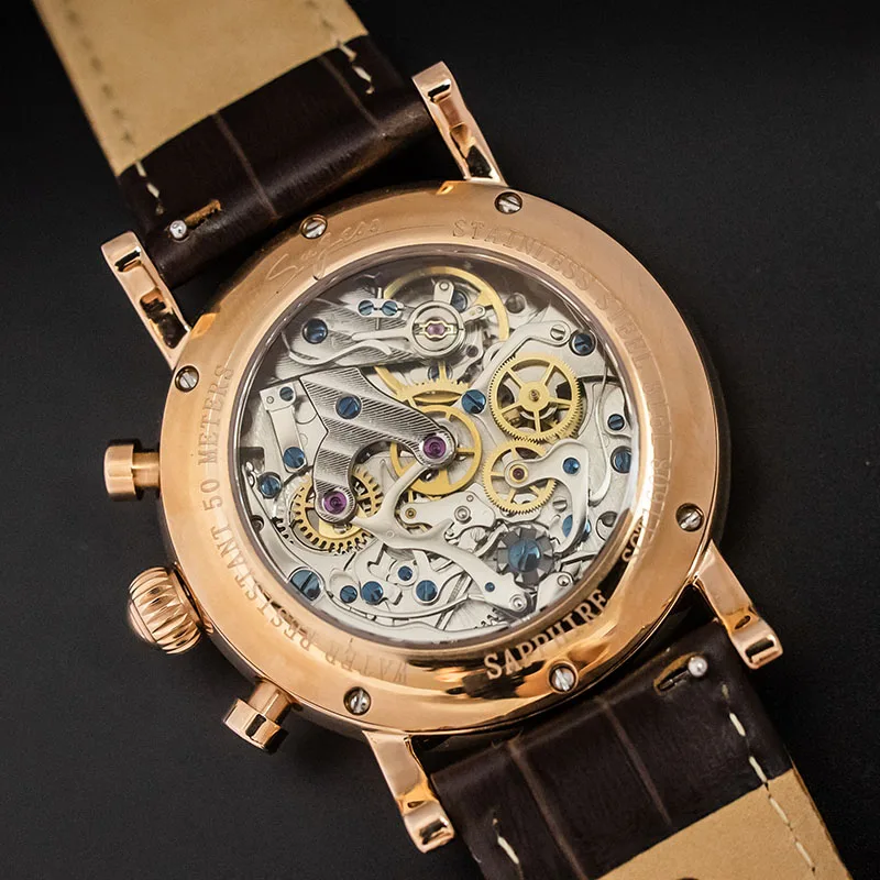 Супер Светящиеся механические часы с хронографом для мужчин ST1908 Moon Phase NATO Calendar мужские наручные часы Relogio