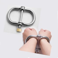 metal handcuffs slave restraints bdsm bondage fetish handboeien male female chastity wrist lock sex toys for couples adult games