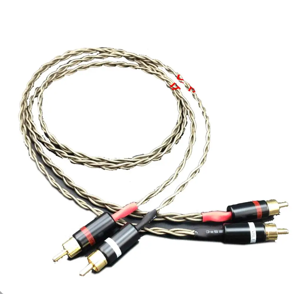 HIFI 2 RCA к Штекерный кабель Nordost Odin посеребренный аудио AV ТВ DVD усилитель динамик
