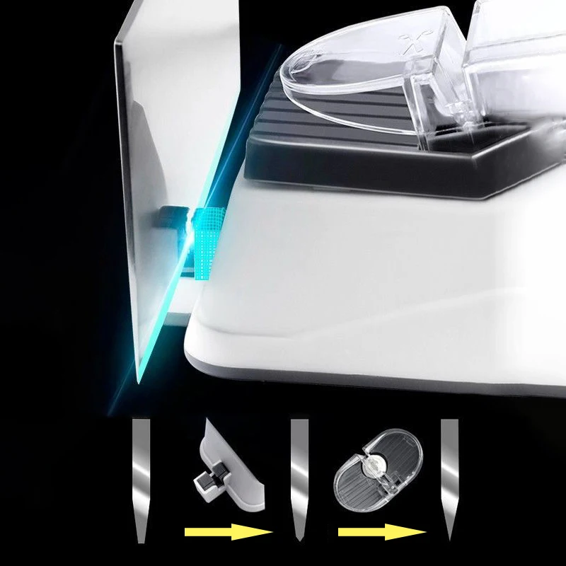 Электрическая точилка для ножей с USB регулируемая кухонных тонкое и среднее