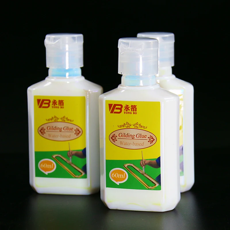 Золотой клей фольга с золотыми листьями 60 мл для металлических листов