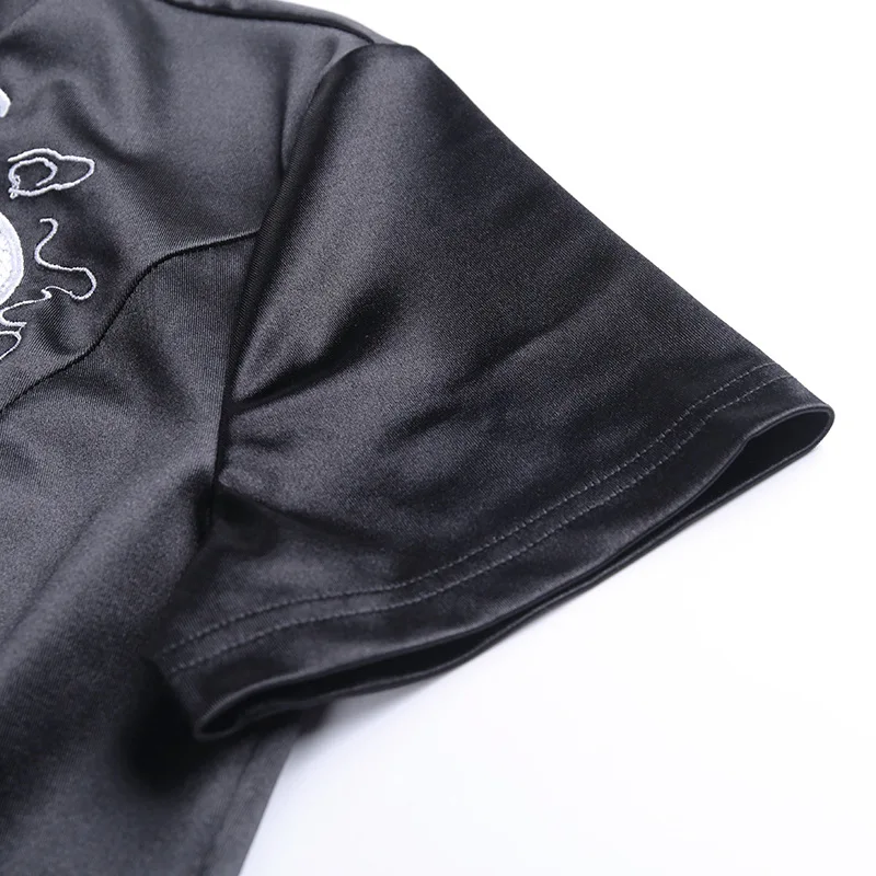 

Gothic Style Black Emboridery Dragon Qipao Vintage Evening Party Vestido Long Robe Cheongsam Traditional For Women Sexy Gothic