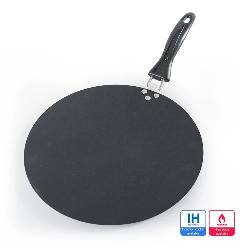 

Upspirit 30cm Iron Round Griddle Non-stick Crepe Pan for Pancake Egg Omelette Frying Gas Induction Cooker Cookware Kitchen Tools