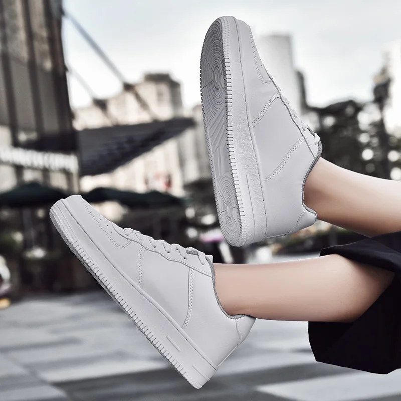 

Non-slip Mens Sneakers White Casual Shoes Outdoor Tennis Shoes Ightweight Breathable Men Woman Casual Shoes Fashion Flat Shoes