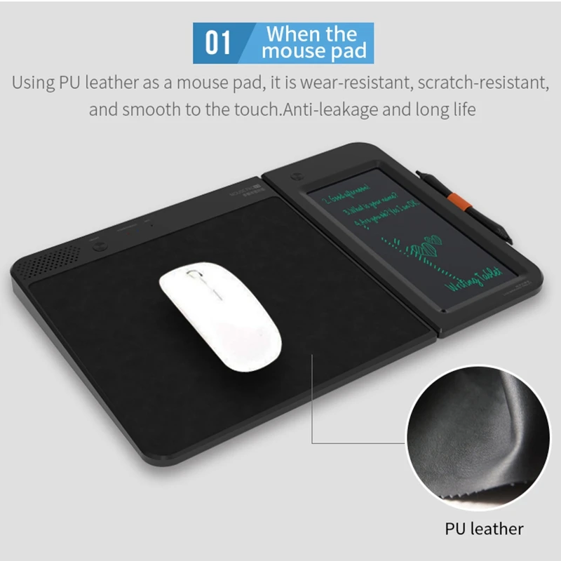 

LCD Writing Tablet with Mouse Pad and Bluetooth Speaker Function Writing Tablet Digital Drawing Board for Office