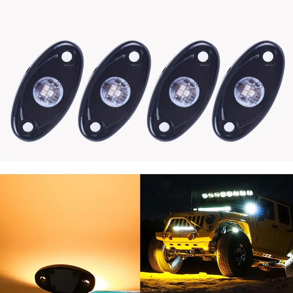 4 шт. универсальный 9 Вт высокомощный светодиодный светильник рок светящийся для