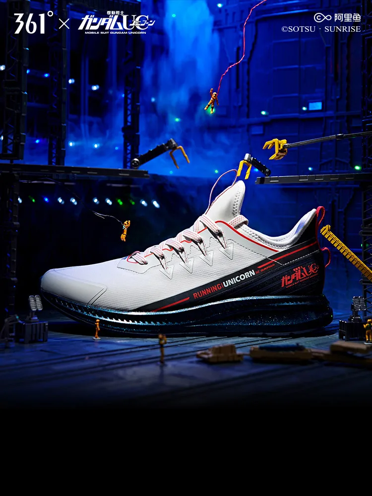 361 GUNDAM running shoes new arrival second edition Unicorn breathable running sport sneakers limited edition 671932286F