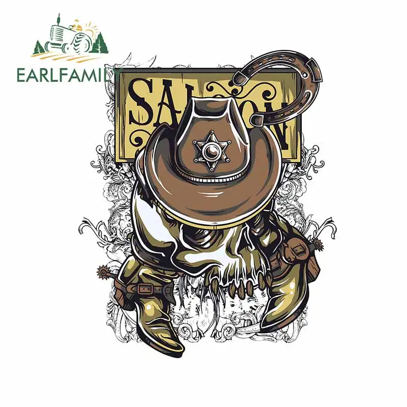 EARLFAMILY 13 см x 10 7 для салона шериф креативные автомобильные стикеры Личность