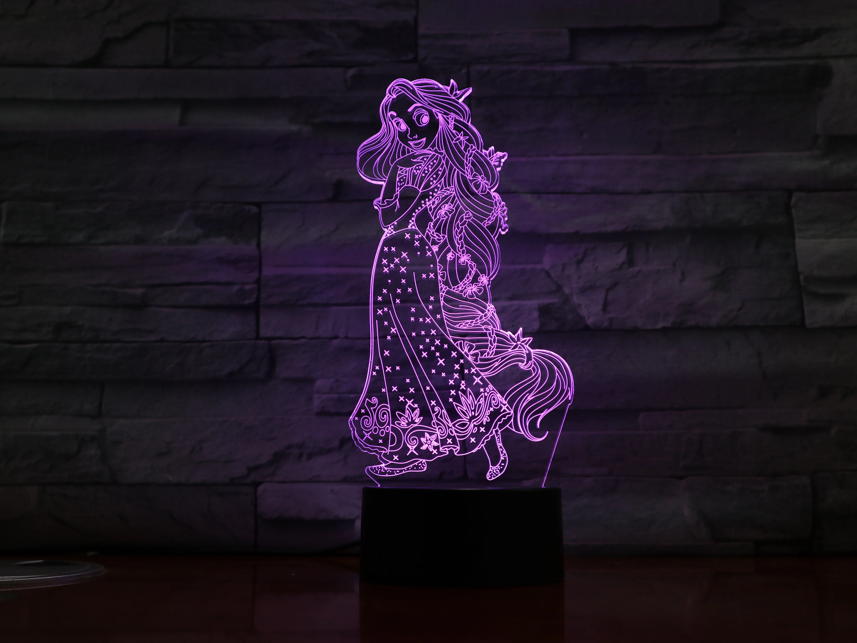 3D светодиодный ночник декор для девочек детские подарки малышей 7 цветов