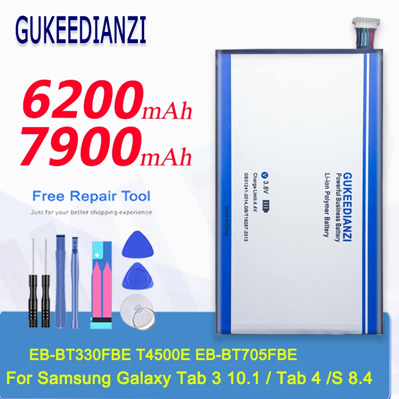EB BT705FBE BT330FBE T4500E тесто для Samsung GALAXY Tab3 10 1 Tab 4 1/S 8 SM T700 T705 T330 T331C P5200|Аккумуляторы