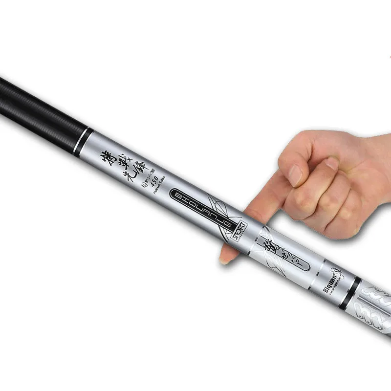 6H Super Hard Carbon Fiber Hand Pole Long Section Telescopic Fishing Rod 2.7M/3.6M/3.9M/4.5M/5.4M/6.3M/7.2M Taiwan Fishing Canne enlarge