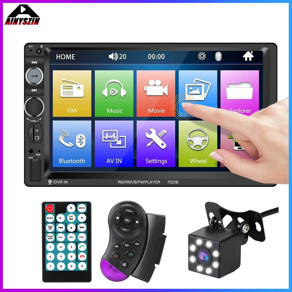 Мультимедийный mp5-плеер резервная камера FM-приемник 2 Din автомобильное стерео